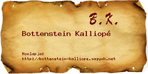 Bottenstein Kalliopé névjegykártya